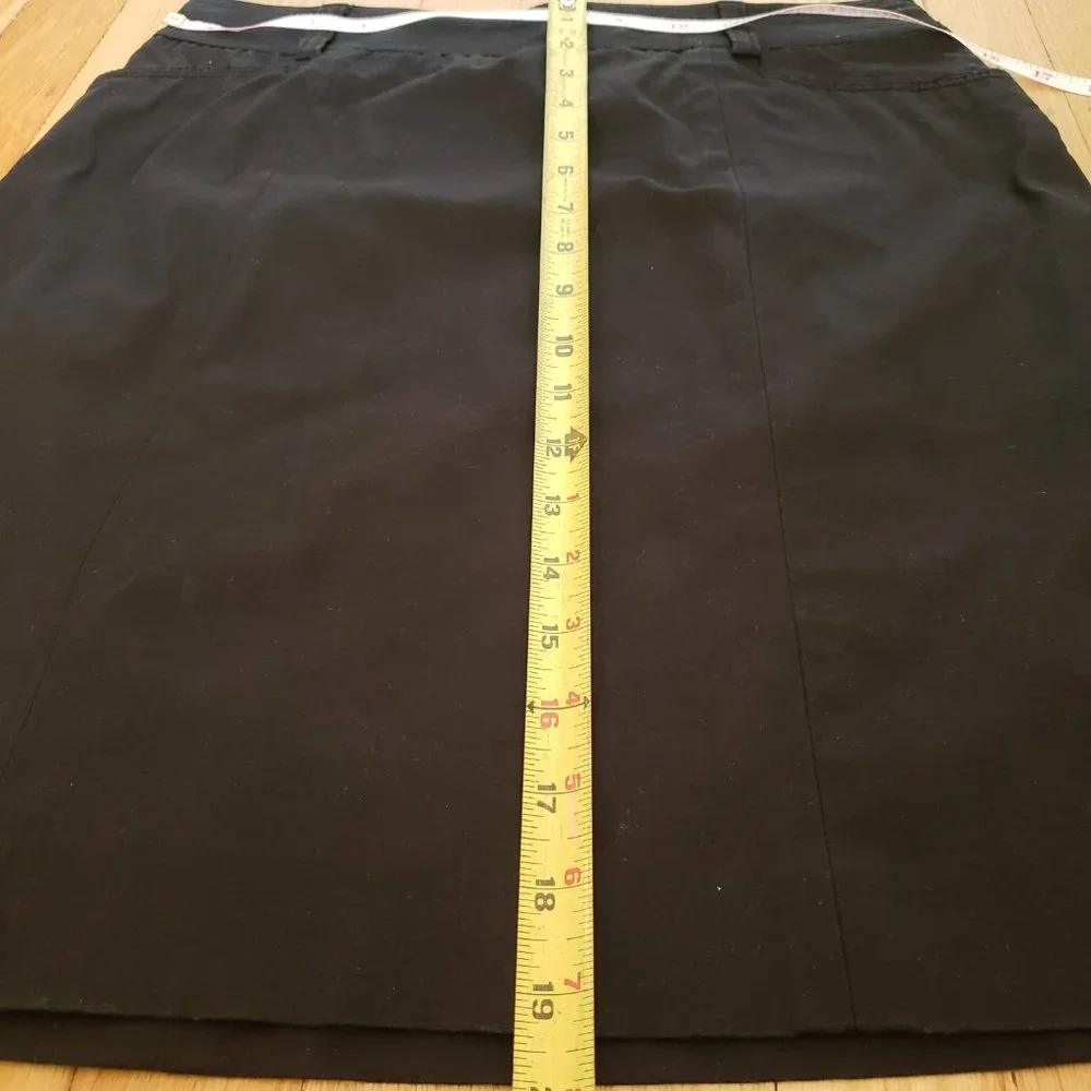 J. Crew Petite Black Stretch Pencil Skirt Size P4 Cotton Spandex